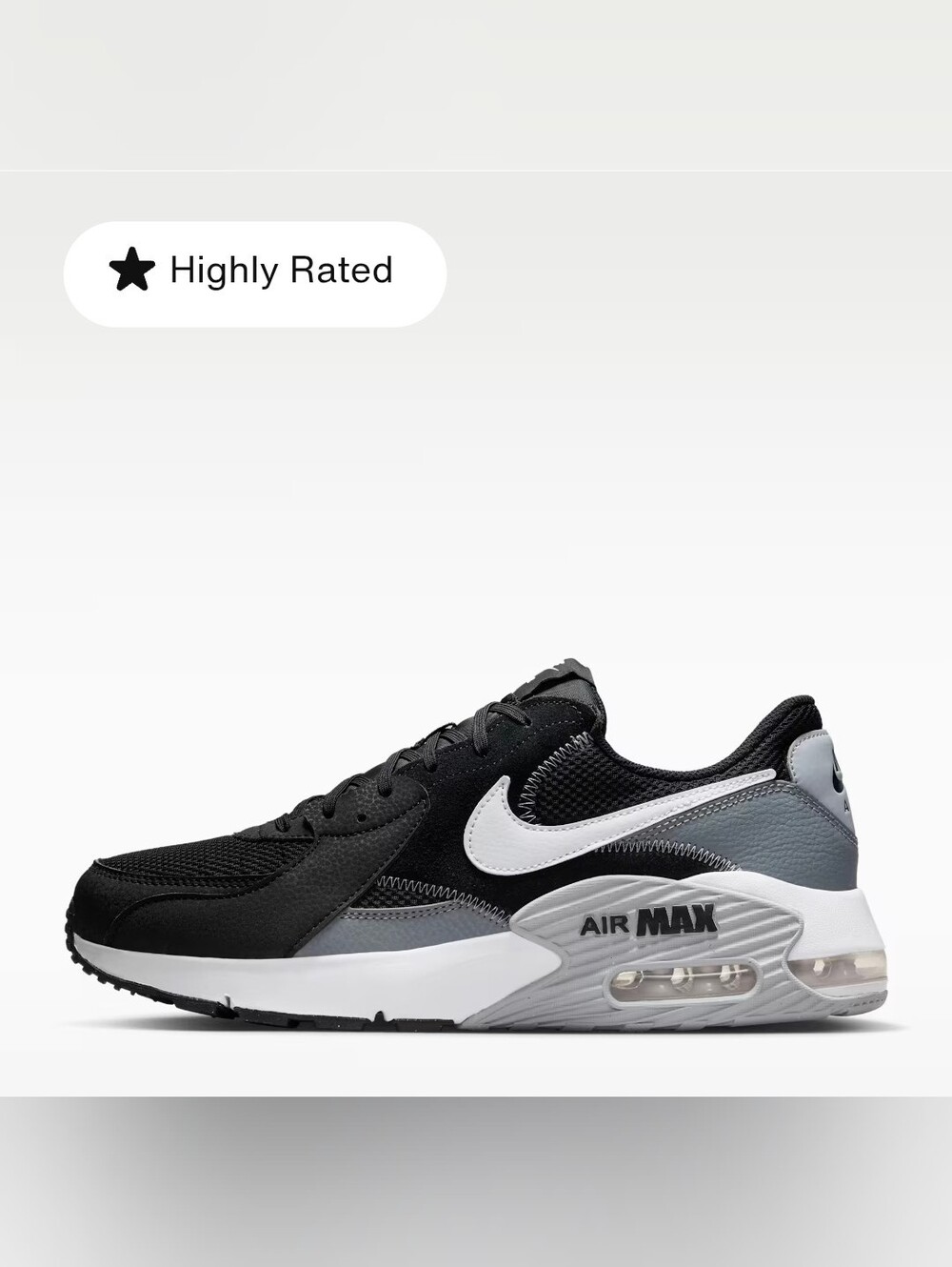 Nike Air Max Excee Men's Shoes Black Gray Size 8.5